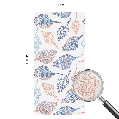 Folie für Fenster blickdicht Muscheln