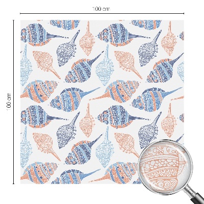 Folie für Fenster blickdicht Muscheln