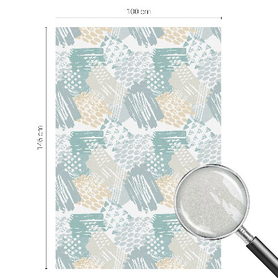 Sichtschutz Klebefolie Buntglasoptik Abstraktes Mosaik