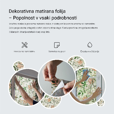 Sichtschutz Klebefolie Buntglasoptik Abstraktes Mosaik