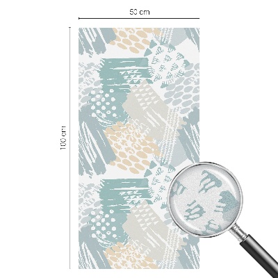 Sichtschutz Klebefolie Buntglasoptik Abstraktes Mosaik