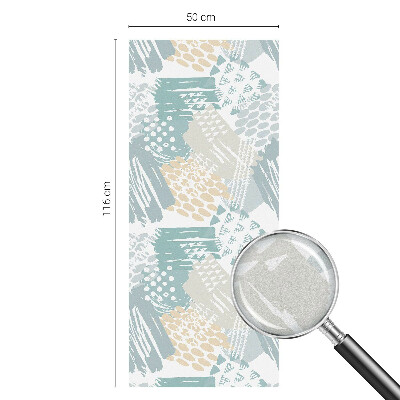 Sichtschutz Klebefolie Buntglasoptik Abstraktes Mosaik