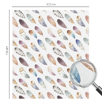 Fensterfolie Sichtschutz Boho-Federn