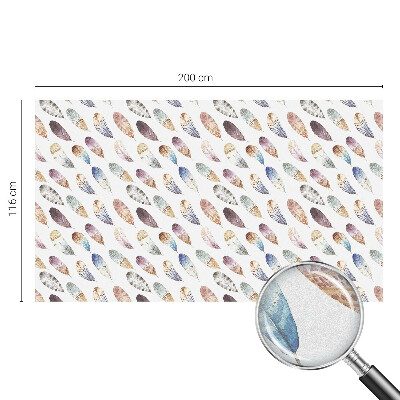 Fensterfolie Sichtschutz Boho-Federn