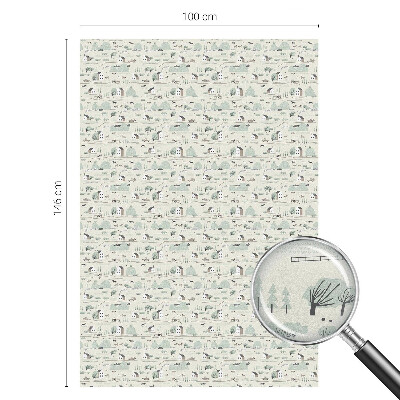 Klebefolie Fenster Sichtschutz Ein idyllisches Dorf