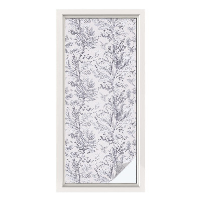 Klebefolie Fenster Sichtschutz Blätter und Schmetterlinge