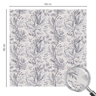 Klebefolie Fenster Sichtschutz Blätter und Schmetterlinge