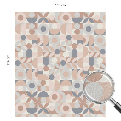 Sichtschutzfolie Fenster Buntglasoptik Abstraktes Mosaik