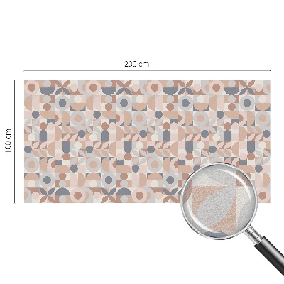 Sichtschutzfolie Fenster Buntglasoptik Abstraktes Mosaik