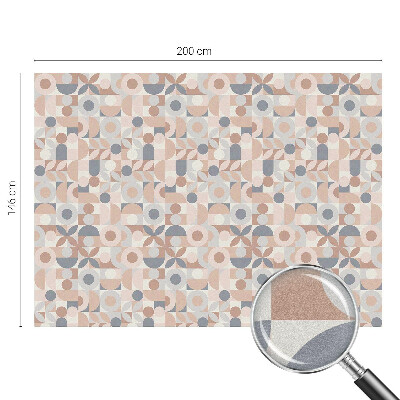 Sichtschutzfolie Fenster Buntglasoptik Abstraktes Mosaik