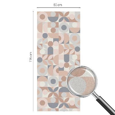 Sichtschutzfolie Fenster Buntglasoptik Abstraktes Mosaik