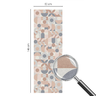 Sichtschutzfolie Fenster Buntglasoptik Abstraktes Mosaik