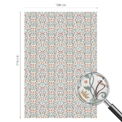 Sichtschutz Klebefolie Buntglasoptik Fuchsblätter