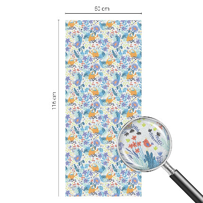 Klebefolie Fenster Sichtschutz Pflanzenmotiv