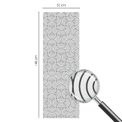 Fensterfolie Sichtschutz Geometrische Halbkreise