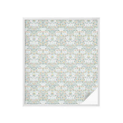 Sichtschutz Klebefolie Buntglasoptik Hirschblumen