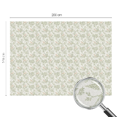 Sichtschutzfolie Fenster Buntglasoptik Vögel Pflanzen