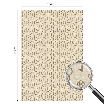 Folie für Fenster blickdicht Geheimnisvolle Schlüssel