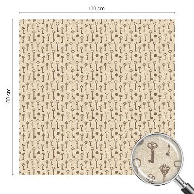 Folie für Fenster blickdicht Geheimnisvolle Schlüssel