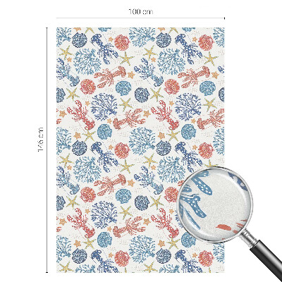 Klebefolie Fenster Sichtschutz Krebskorallen