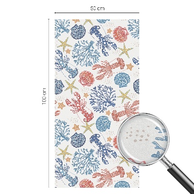 Klebefolie Fenster Sichtschutz Krebskorallen