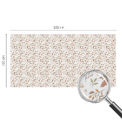 Sichtschutzfolie Fenster Buntglasoptik Herbstmuster