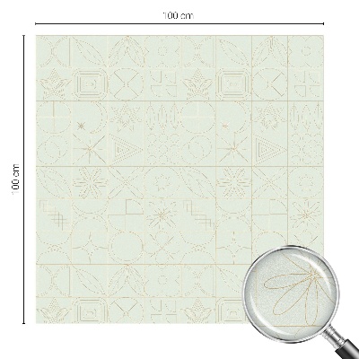 Fensterfolie Sichtschutz Geometrisches Mosaik