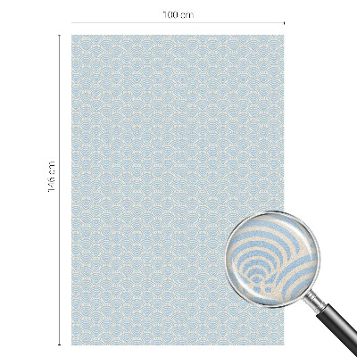 Folie für Fenster blickdicht Japanische Wellen