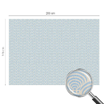 Folie für Fenster blickdicht Japanische Wellen