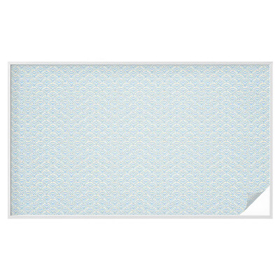 Folie für Fenster blickdicht Japanische Wellen