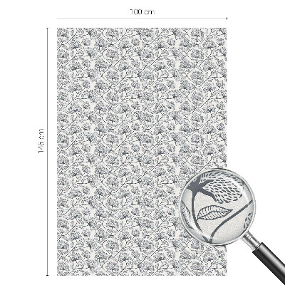 Sichtschutzfolie Fenster Buntglasoptik Botanisches Motiv