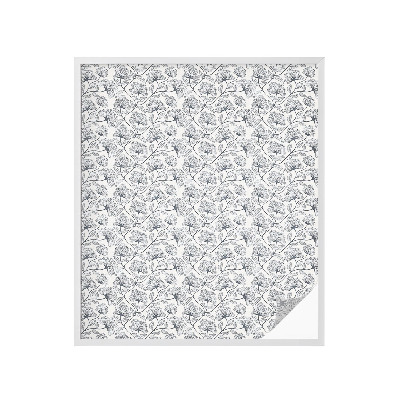 Sichtschutzfolie Fenster Buntglasoptik Botanisches Motiv