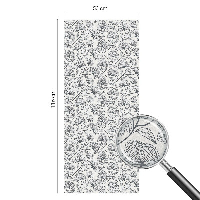 Sichtschutzfolie Fenster Buntglasoptik Botanisches Motiv