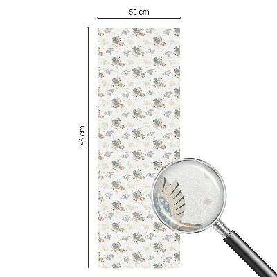 Sichtschutz Klebefolie Buntglasoptik Vogelmuster