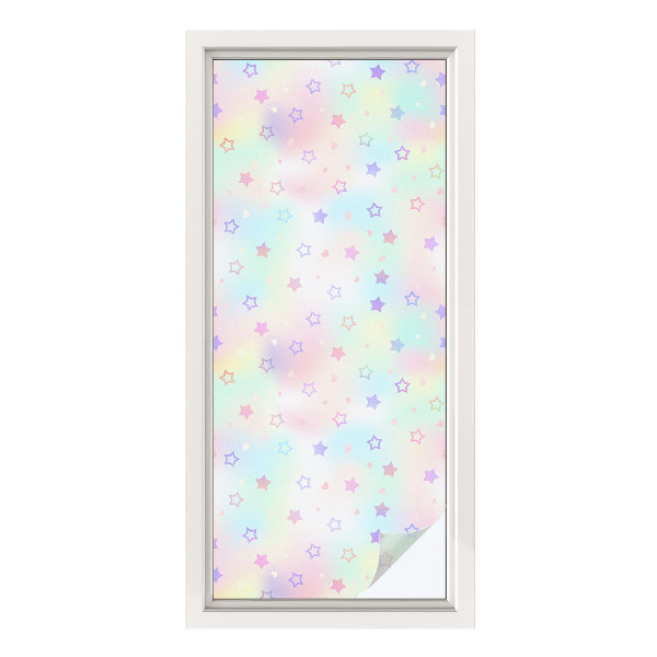 Klebefolie Fenster Sichtschutz Regenbogenmuster