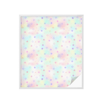 Klebefolie Fenster Sichtschutz Regenbogenmuster