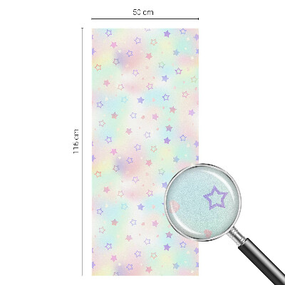 Klebefolie Fenster Sichtschutz Regenbogenmuster