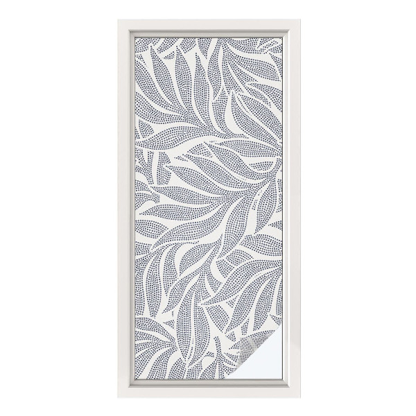 Fensterfolie Sichtschutz Blatt fällt