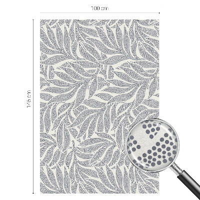 Fensterfolie Sichtschutz Blatt fällt