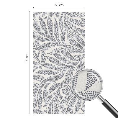 Fensterfolie Sichtschutz Blatt fällt