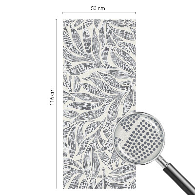 Fensterfolie Sichtschutz Blatt fällt