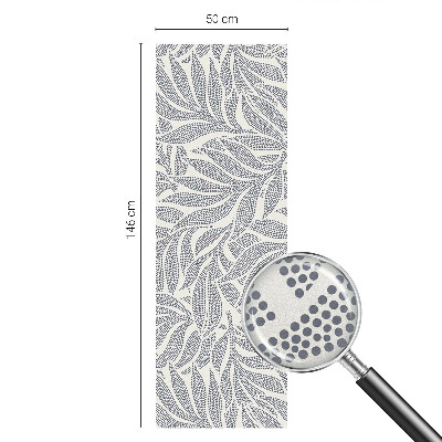 Fensterfolie Sichtschutz Blatt fällt