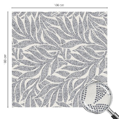 Fensterfolie Sichtschutz Blatt fällt