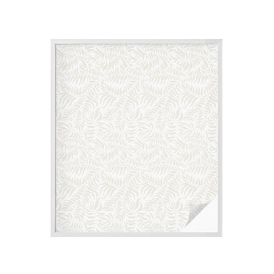 Sichtschutzfolie Fenster Buntglasoptik Laubige Eleganz