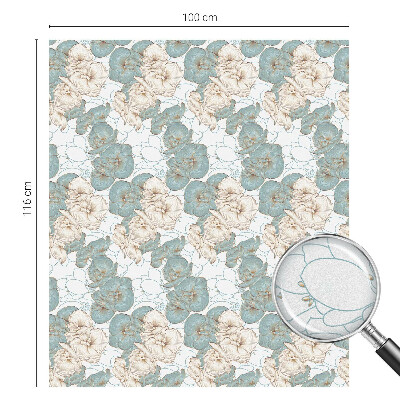 Klebefolie Fenster Sichtschutz Zarte Blüten