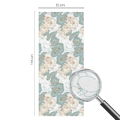 Klebefolie Fenster Sichtschutz Zarte Blüten