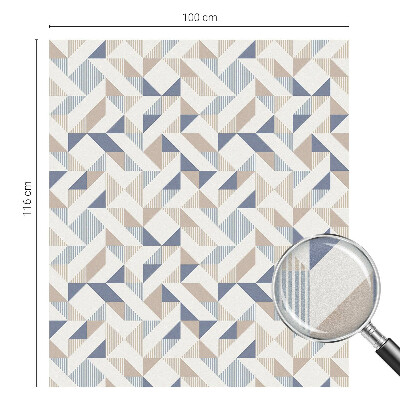 Sichtschutz Klebefolie Buntglasoptik Geometrische Muster