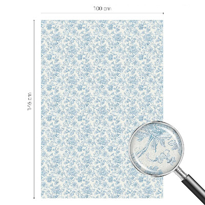 Fensterfolie Sichtschutz Blumenmuster