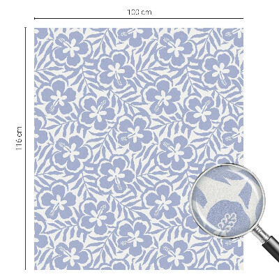 Sichtschutzfolie Fenster Buntglasoptik Hibiskusblüten