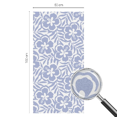 Sichtschutzfolie Fenster Buntglasoptik Hibiskusblüten